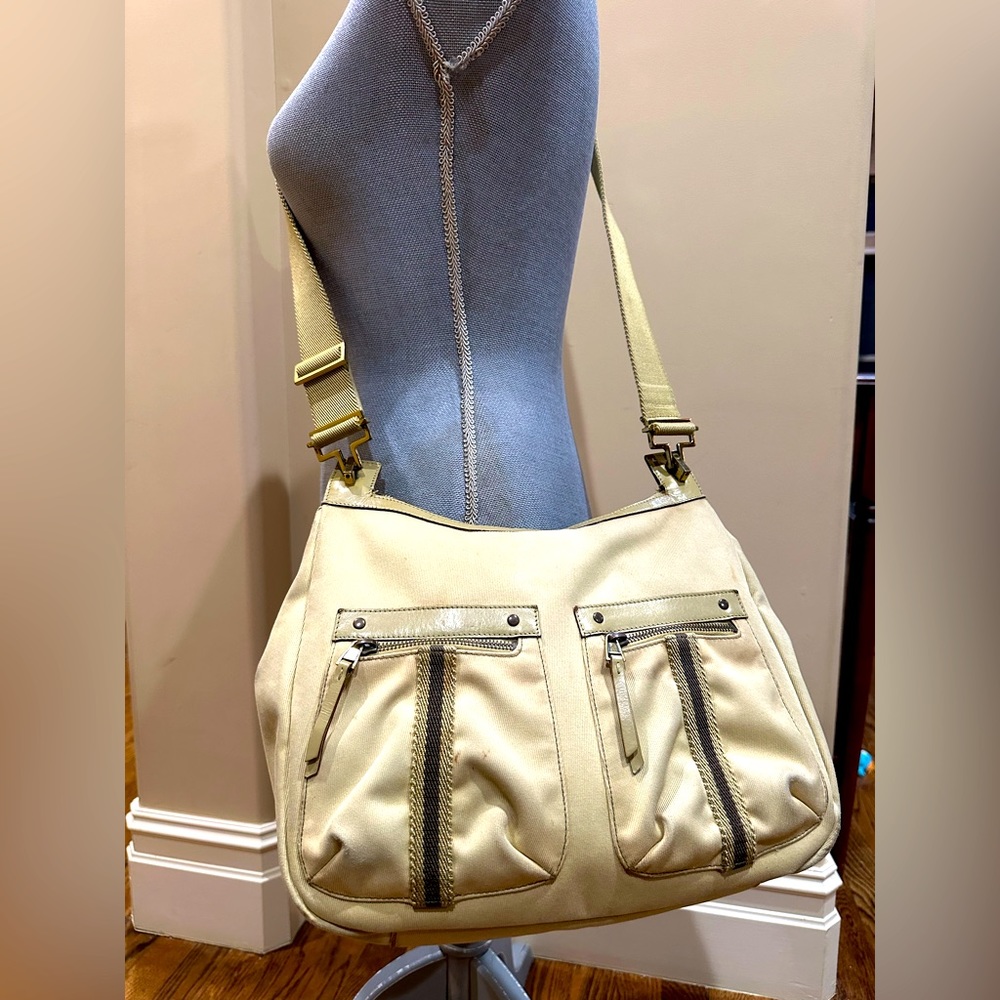 Gucci Canvas Tan 2-way Bag